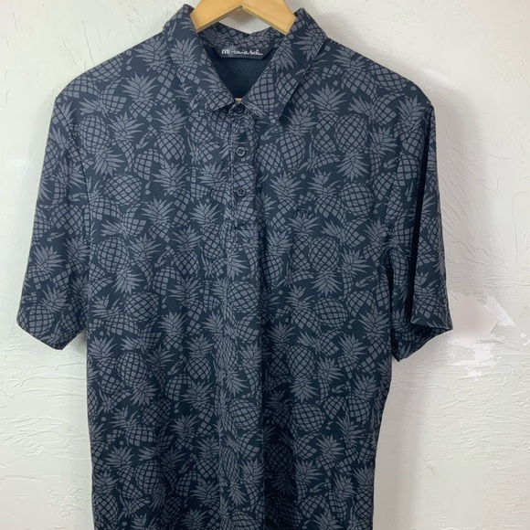 Travis Mathew Polo XL Short Sleeve Dark Gray Golf Lifestyle Shirt - Picture 1 of 7
